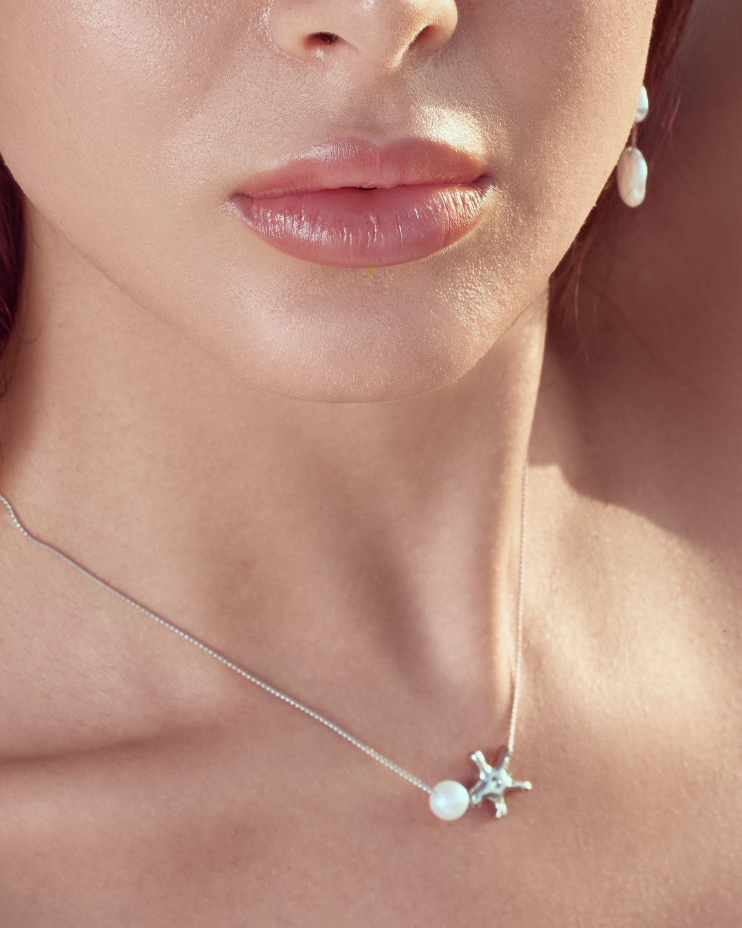 Ocean Starfish Pearl Necklace