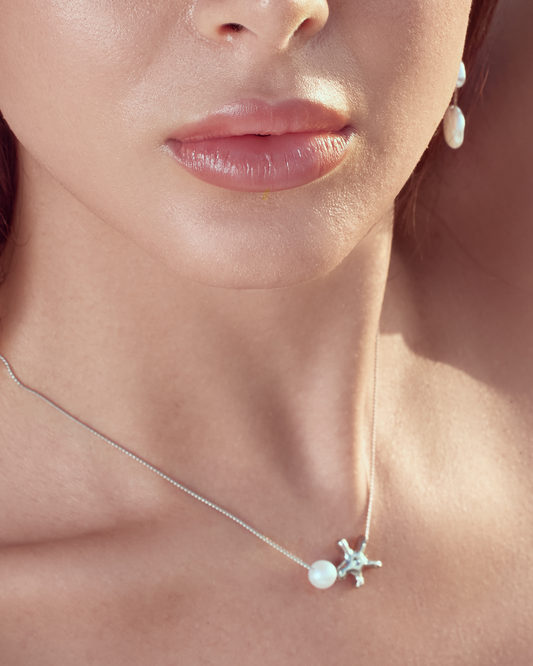 Ocean Starfish Pearl Necklace