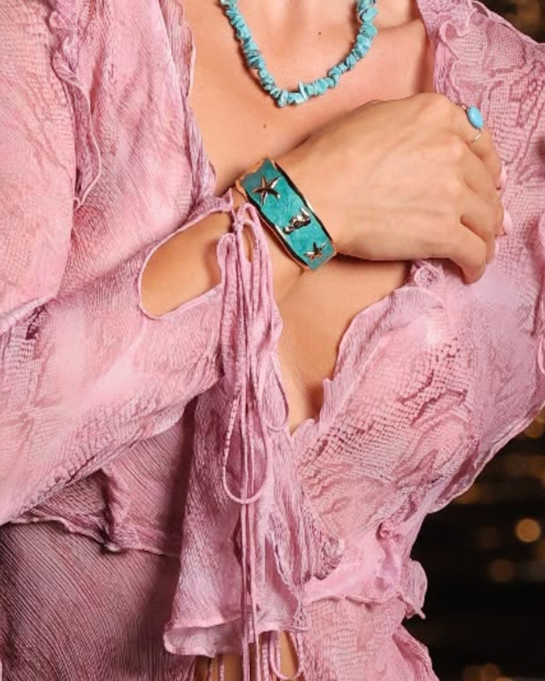 Ocean Glow Cuff Bracelet