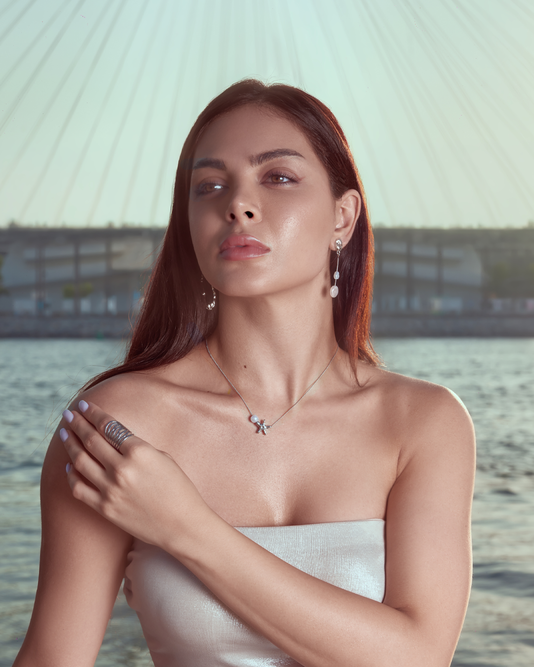Ocean Starfish Pearl Necklace