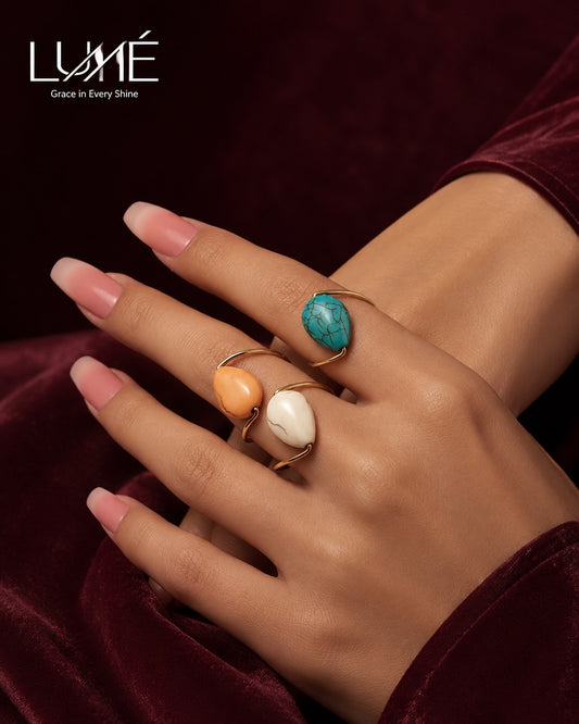 Colorful Stone Statement Rings