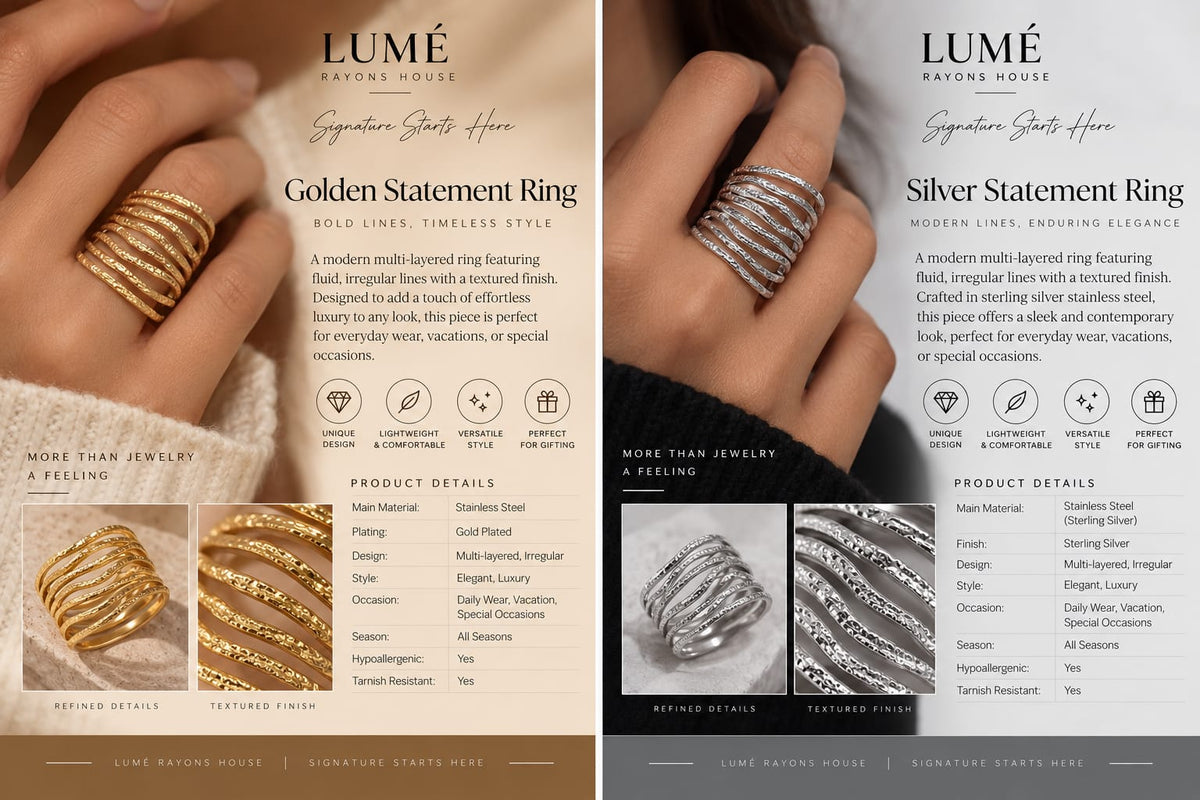 Golden Statement Ring