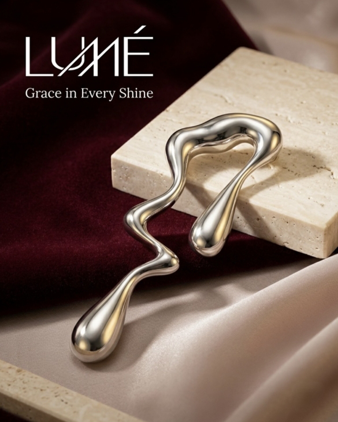 Liquid Drop Brooch