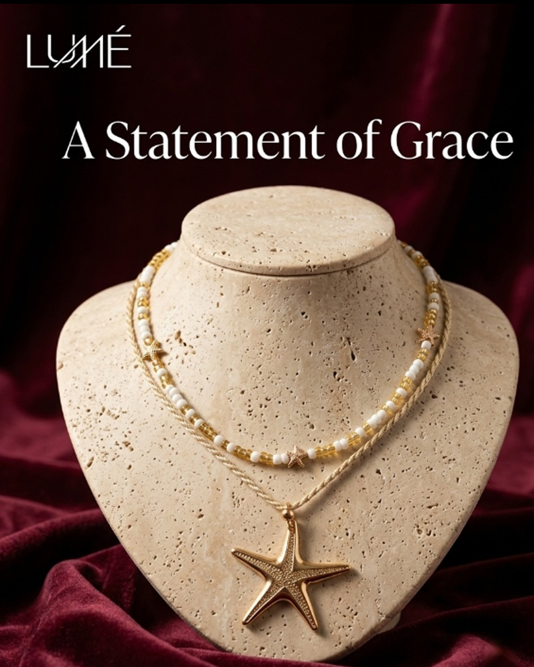 Starfish Pearl Necklace