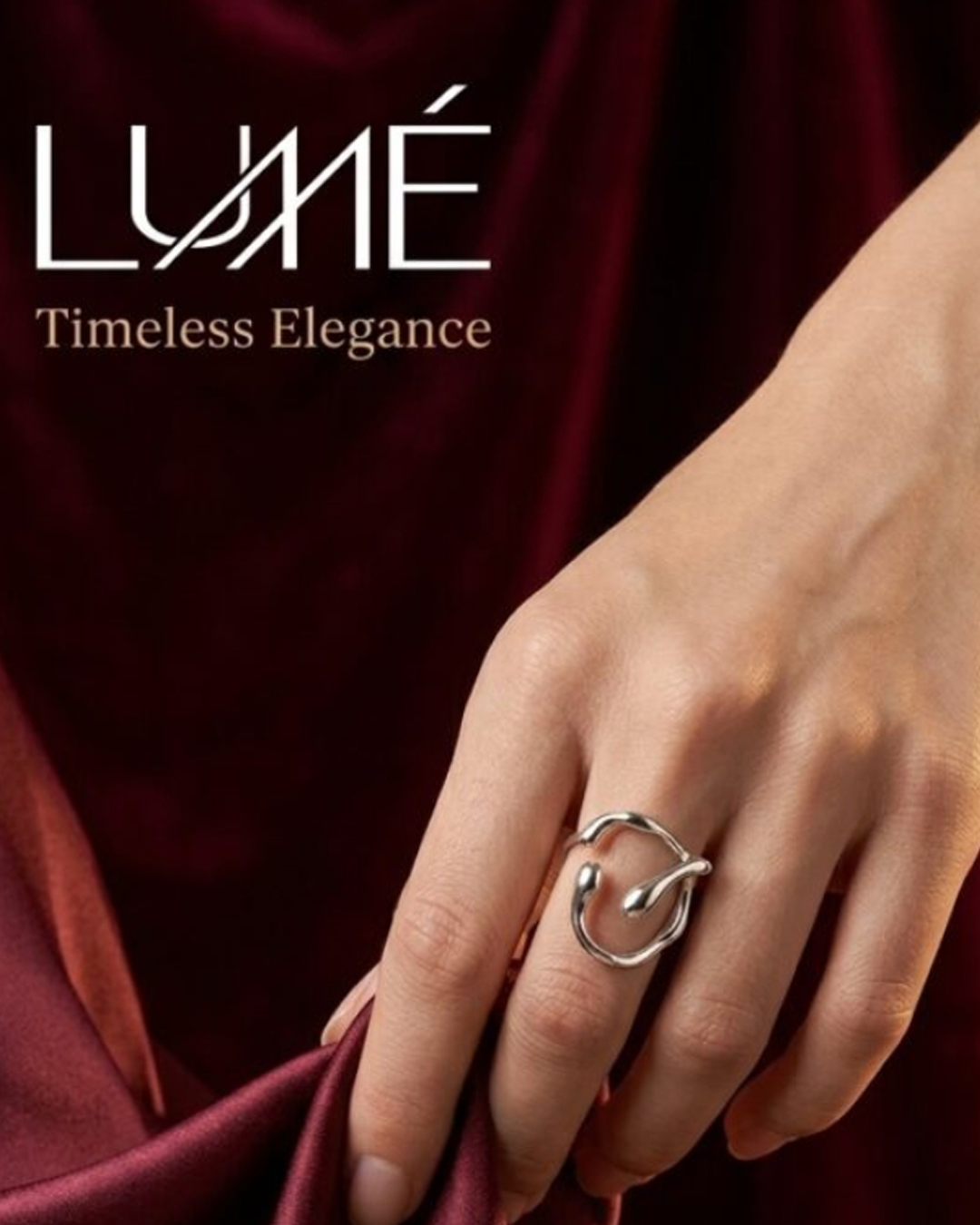 Sculptural Silver Statement Ring